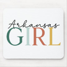 “Arkansas Girl” Färgrik typografi