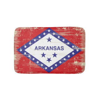 Arkansas grungeflagga badrumsmatta
