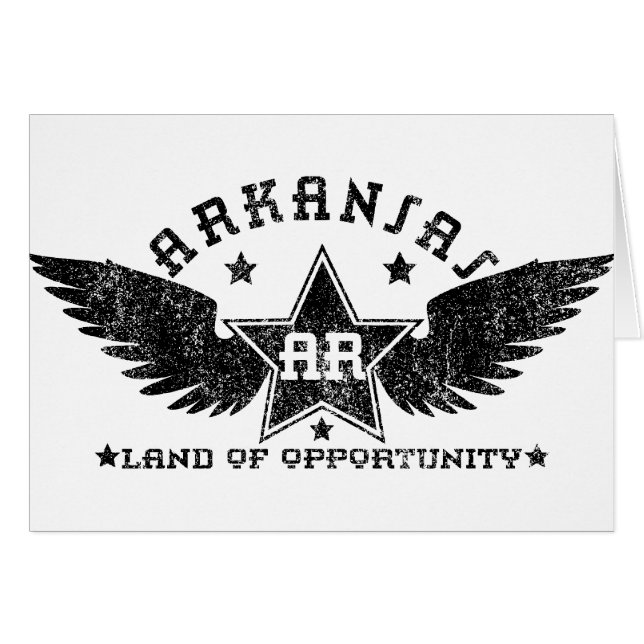 Arkansas Hälsningskort (Framsidan Horizontal)