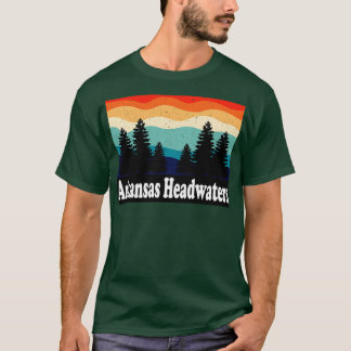 Arkansas Headwater Colorado Retro T Shirt