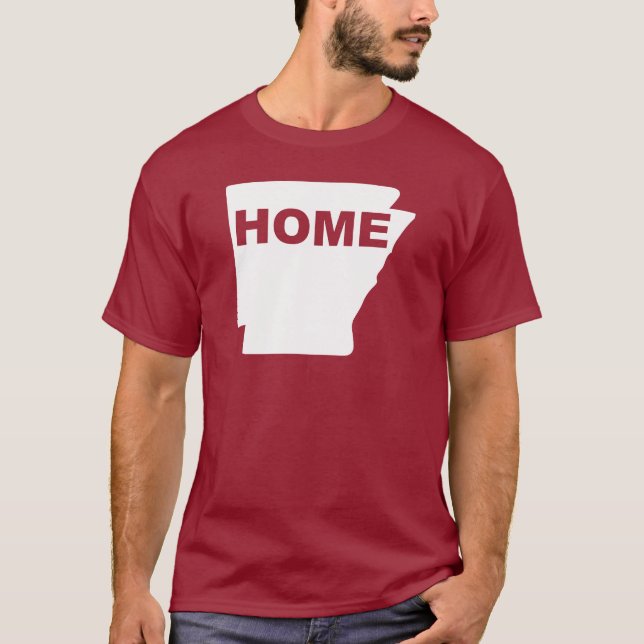 Arkansas Hem Hemifrån Stat T-Shirt Tröjor (Framsida)