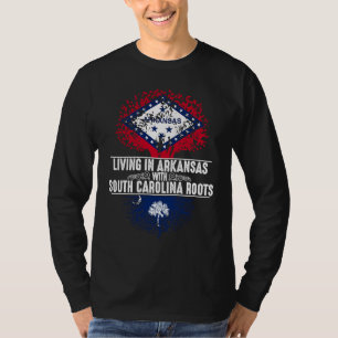 Arkansas hem South Carolina rötter statens träd T Shirt