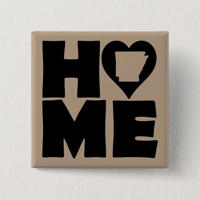 Arkansas Hem Stat Knappsats Badge Pin Knapp (Framsida)