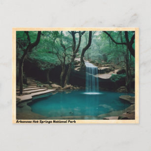 Arkansas Hett Vår nationalpark Vintage resor Vykort