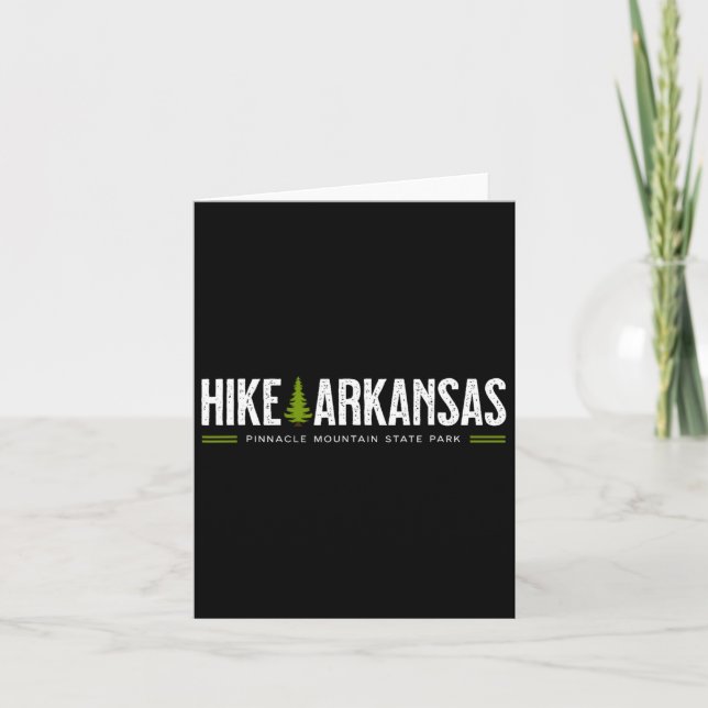 Arkansas Hike Pinnacle Mountain State Park Retro G Kort (Framsida)