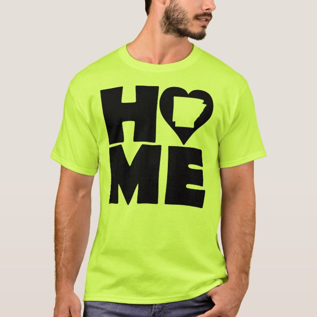 Arkansas Home Heart State Tees T-Shirt (Framsida)