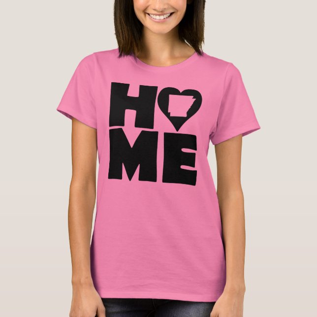 Arkansas Home Heart State Tees T-Shirt (Framsida)