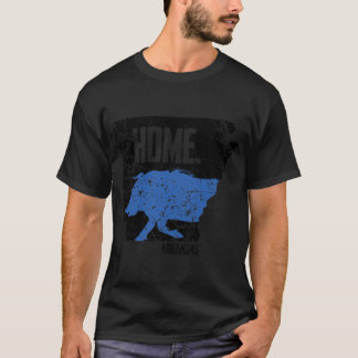 Arkansas Home Splatter Design 2 Oversiderad T Shirt