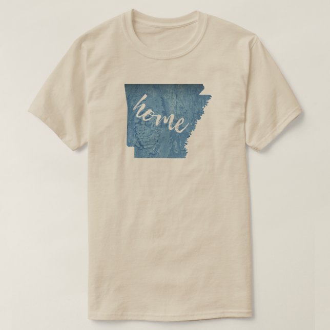Arkansas Home Wood Grain T Shirt (Design framsida)