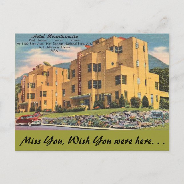 Arkansas, Hotel Mountainaire Vykort (Framsida)