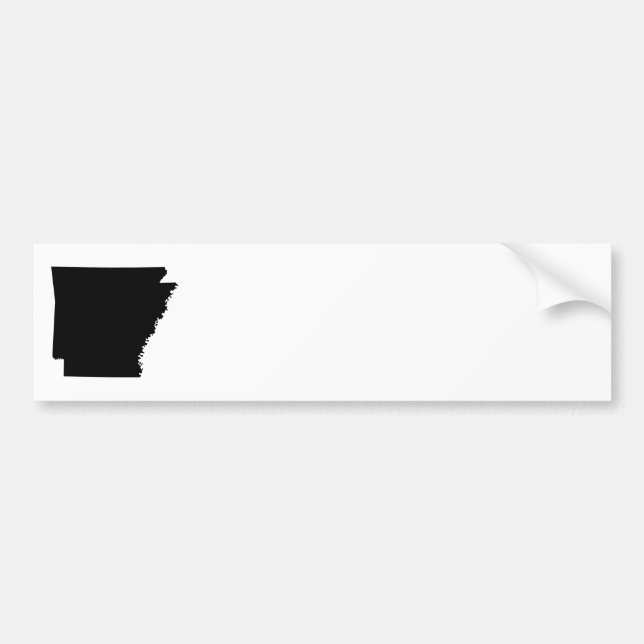 Arkansas i svart bildekal (Framsidan)