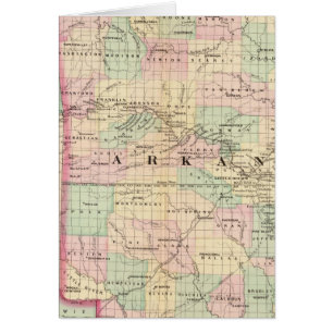 Arkansas, Indiska territoriet Hälsningskort