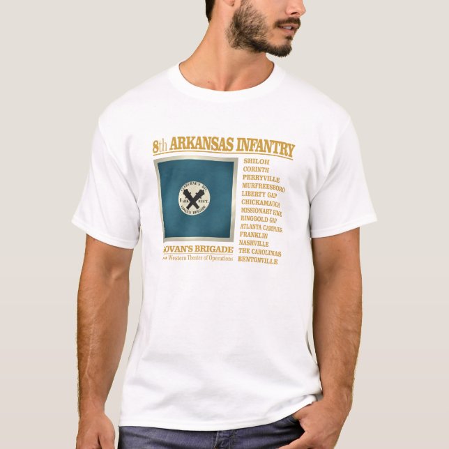 Arkansas Infantry 8:e Arkansas (BA2) Tee (Framsida)