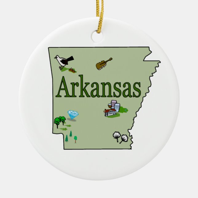 Arkansas julgranprydnad julgransprydnad keramik (Framsidan)
