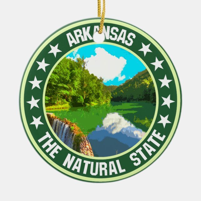 Arkansas Julgransprydnad Keramik (Framsidan)