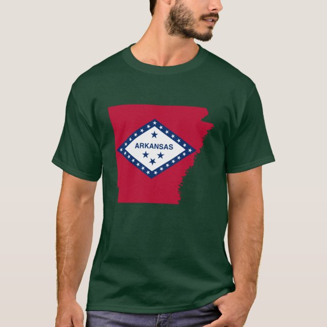 Arkansas karta t shirt (Framsida)