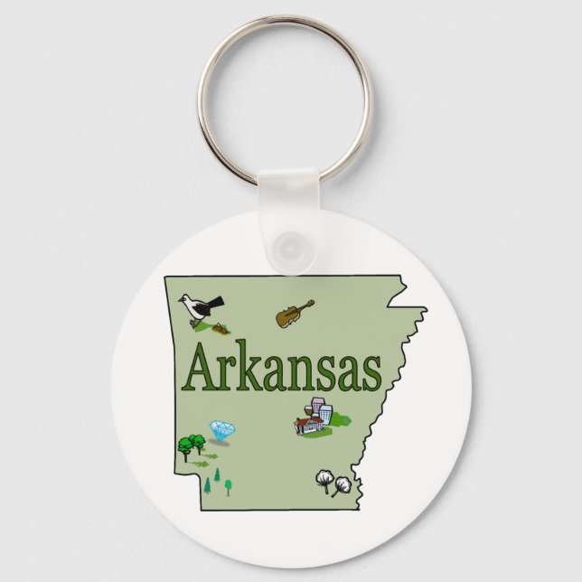 Arkansas Keychain Nyckelring (Framsida)