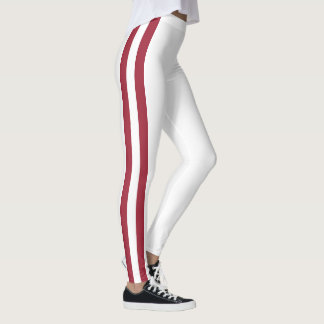 Arkansas Lagandaist, Röd och Vit Leggings