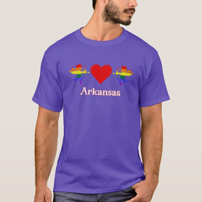 Arkansas LGBT-Pridet T Shirt (Framsida)