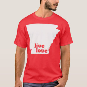 Arkansas Live Kärlek Arkansas T Shirt