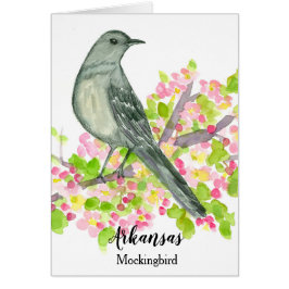 Arkansas Mockingbird Blank Hälsningskort