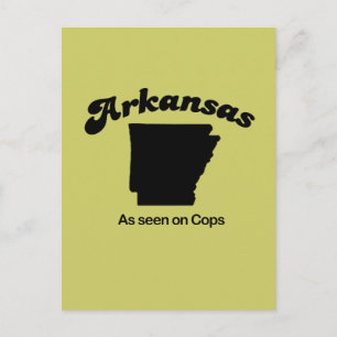 Arkansas Motto - se Cops Vykort