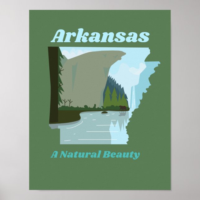 Arkansas: Naturlig skönhet Poster (Framsidan)