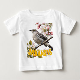 Arkansas Northern Mockingbird Surrounded by Apple  T Shirt