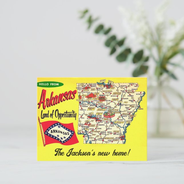 Arkansas - Ny hem-postkort  Vykort (Stående Fram)