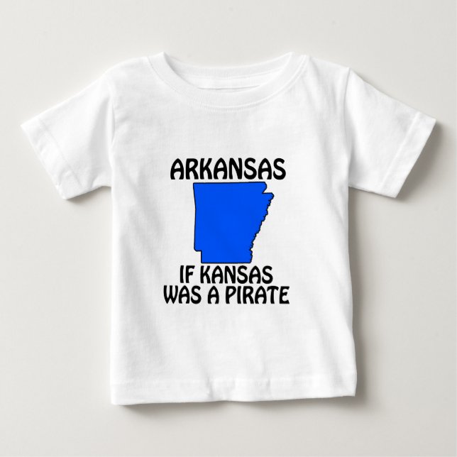 Arkansas - Om Kansas Var En Pirat Tee (Framsida)