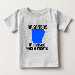 Arkansas - Om Kansas Var En Pirat Tee Shirt