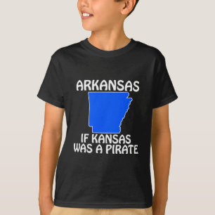 Arkansas - om Kansas var Pirat Tee Shirt