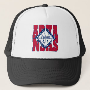 Arkansas patriotic statlig flagga keps