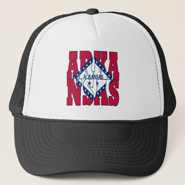 Arkansas patriotic statlig flagga keps (Framsida)