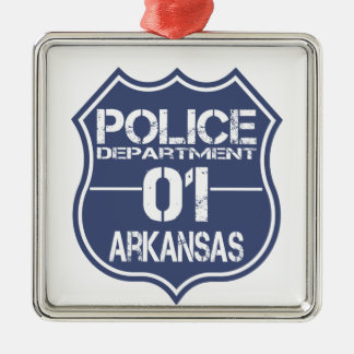 Arkansas Police Department Shield 01 Julgransprydnad Metall