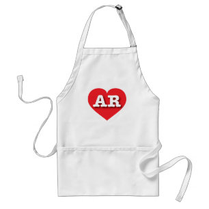 Arkansas Red Heart - I kärlek AR Förkläde