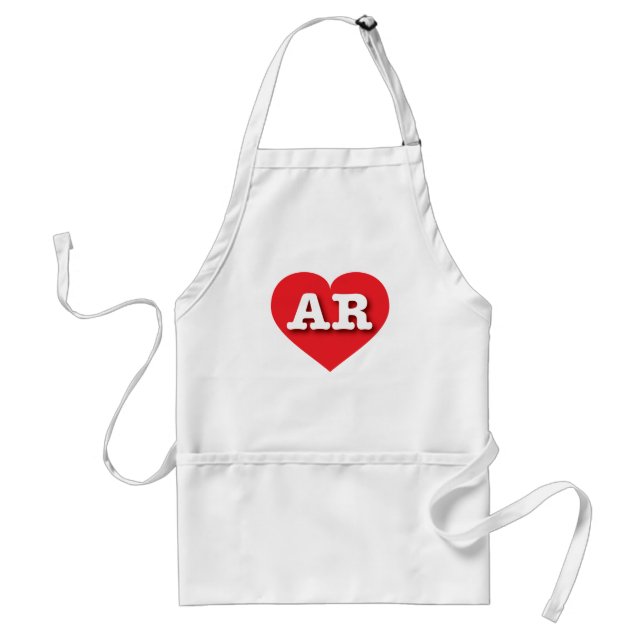 Arkansas Red Heart - I kärlek AR Förkläde (Framsidan)