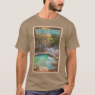 Arkansas Resa Hot Springs Nationalpark Varm Källa T Shirt
