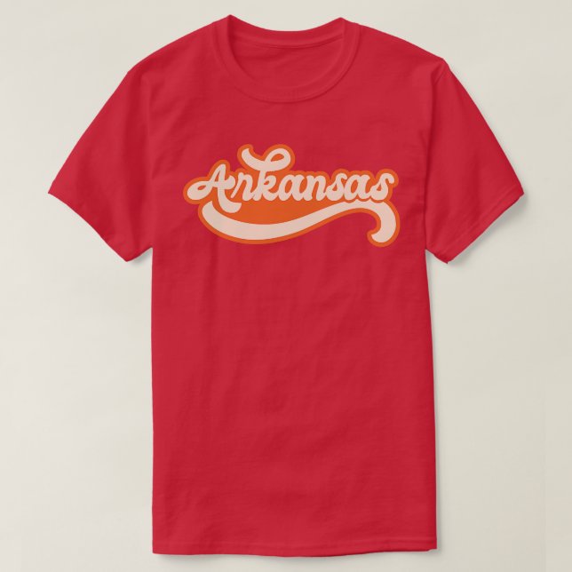 Arkansas Retro 1 T Shirt (Design framsida)