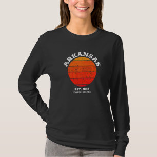 Arkansas Retro Sunset Vintage Sports Ar T Shirt