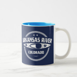 Arkansas River, Colorado Två-Tonad Mugg