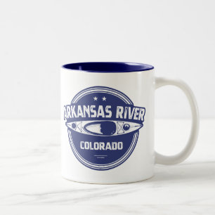Arkansas River, Colorado Två-Tonad Mugg