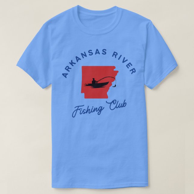 Arkansas River Fishing Klubb TShirt T Shirt (Design framsida)