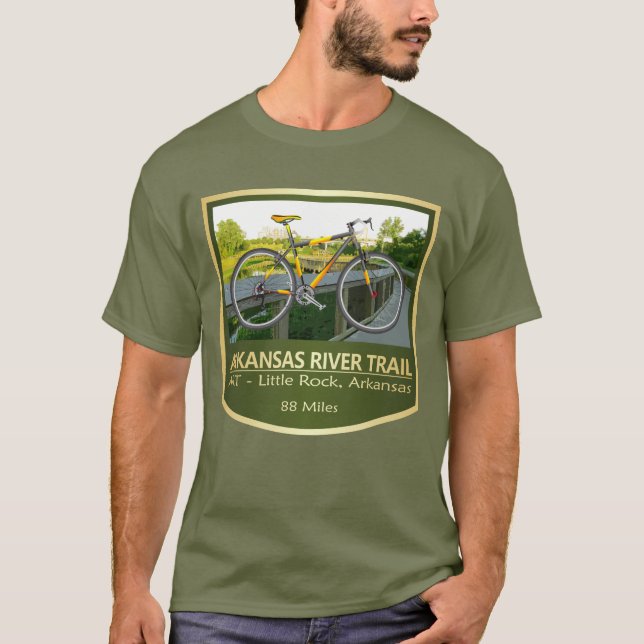 Arkansas River Trail (cykel2) T Shirt (Framsida)