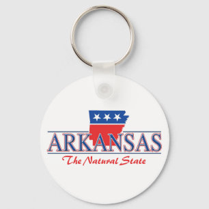 Arkansas röd vit & blått Keychain Nyckelring
