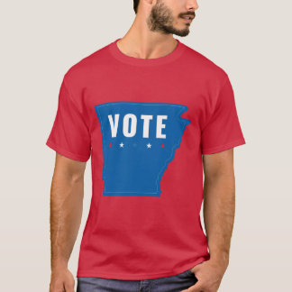 Arkansas röstar om Blue Democratic Patriotism T Shirt