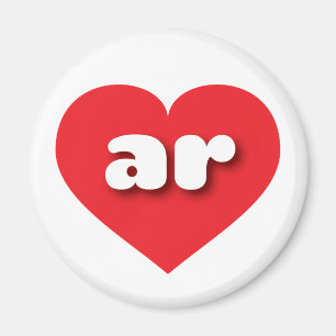 Arkansas-rött hjärta - I kärlek ar Magnet