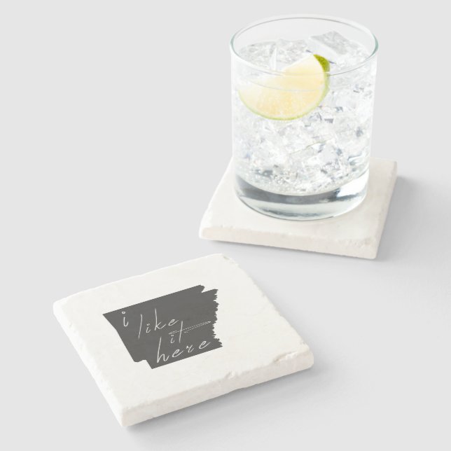 Arkansas Shaped Jag gillar det här svarta kretskor Stenunderlägg (Sidan)