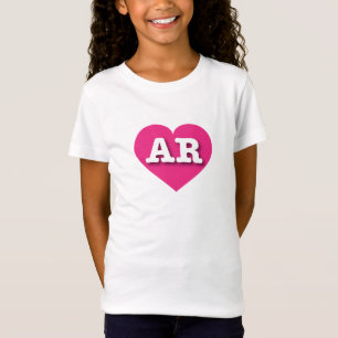 Arkansas Shock rosa Heart - I kärlek AR Tee