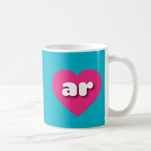 Arkansas shock rosa hjärta - I kärlek ar Kaffemugg